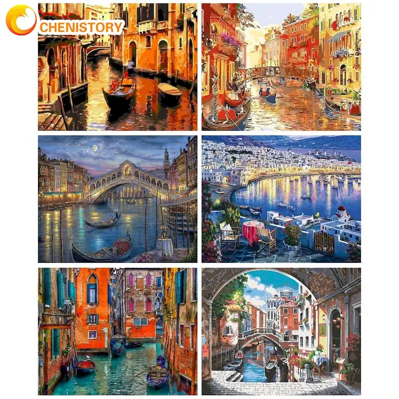 CHENISTORY Oil Paint By Numbers On Canvas Coloring By Numbers Town Paint For Painting Adults Crafts Home Decoration
CHENISTORY Oil Paint By Numbers On Canvas Coloring By Numbers Town Paint For Painting Adults Crafts Home Decoration