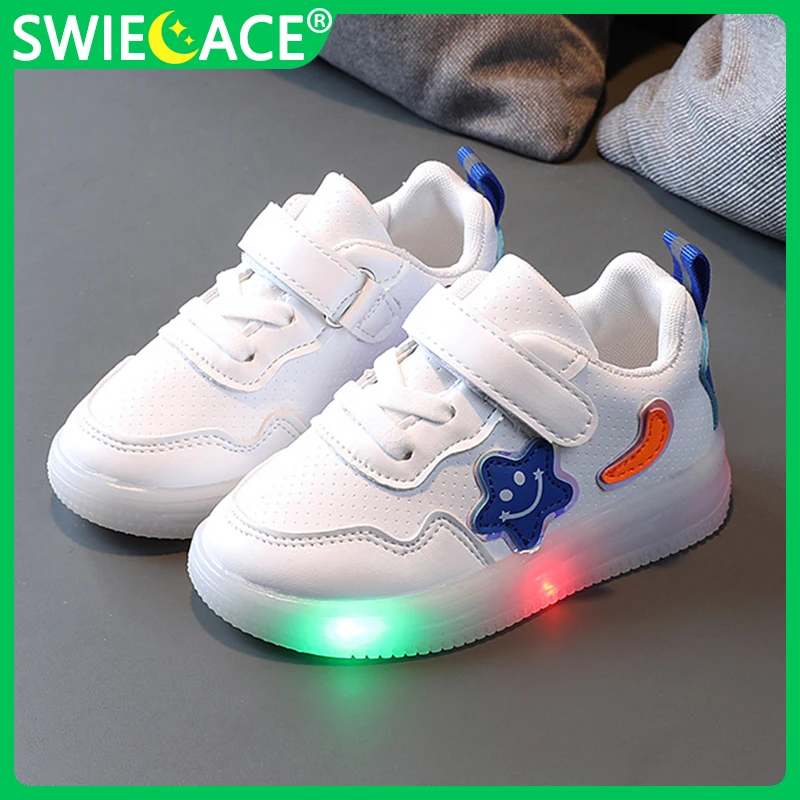 Size 21-30 Children LED Luminous Casual Shoes Baby Soft Sole Shoes Girls Glowing Sports Shoes Kids Sneakers with Lights bambas
Size 21-30 Children LED Luminous Casual Shoes Baby Soft Sole Shoes Girls Glowing Sports Shoes Kids Sneakers with Lights bambas