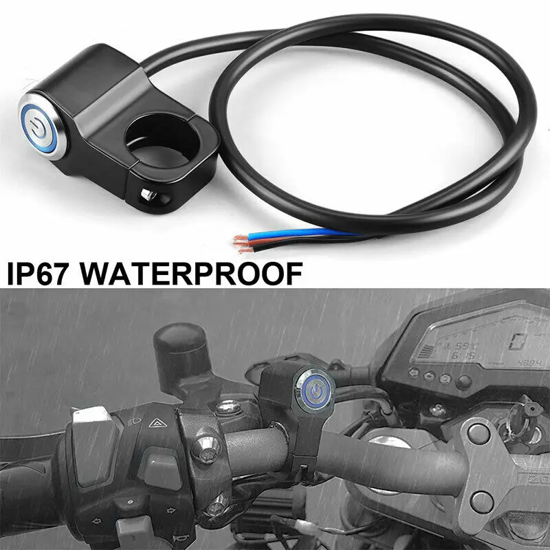 Blue/RED Universal LED Motorcycle 7/8" Handlebar Headlight Fog Spot Light ON OFF Switch Waterproof Motorcycle Accessories
Blue/RED Universal LED Motorcycle 7/8" Handlebar Headlight Fog Spot Light ON OFF Switch Waterproof Motorcycle Accessories