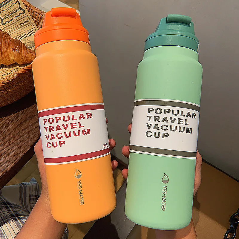 Modern And Simple 304 Stainless Steel Vacuum Flask Portable Fitness Straw Water Bottle Outdoor Sports Drinking Water Car Cup
Modern And Simple 304 Stainless Steel Vacuum Flask Portable Fitness Straw Water Bottle Outdoor Sports Drinking Water Car Cup