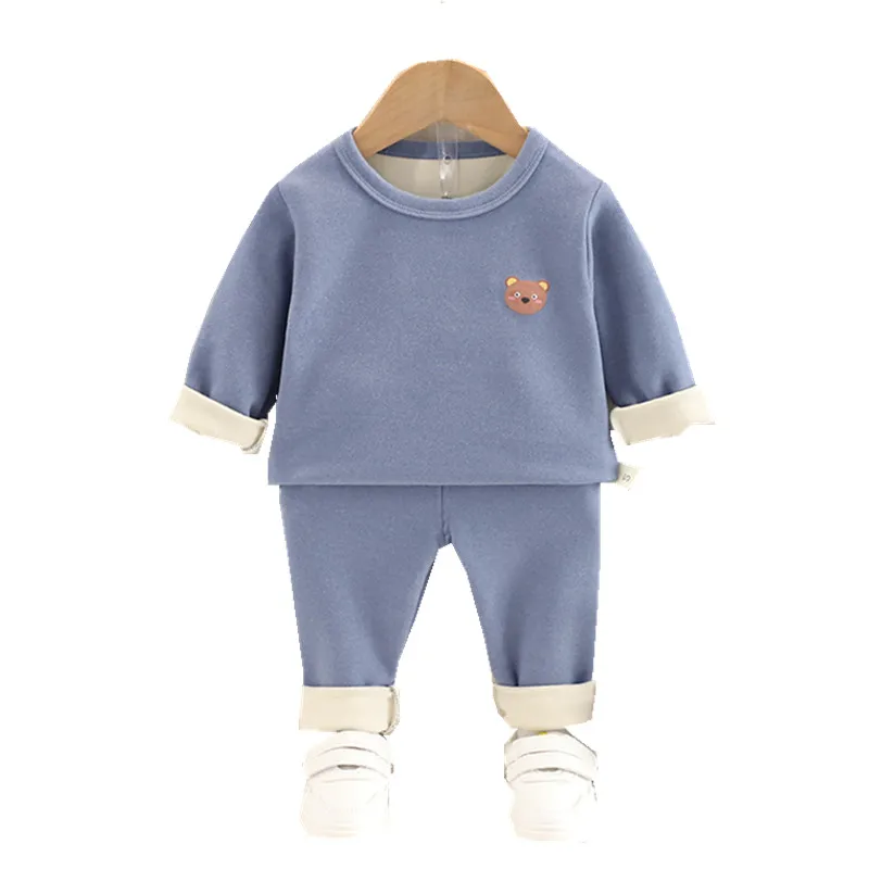 Boys Girls Clothing Sets Sleepwear Autumn Winter Children Casual Cotton Thick Tops Pants 2pcs Tracksuits For Baby 5Y Pajamas Set
Boys Girls Clothing Sets Sleepwear Autumn Winter Children Casual Cotton Thick Tops Pants 2pcs Tracksuits For Baby 5Y Pajamas Set