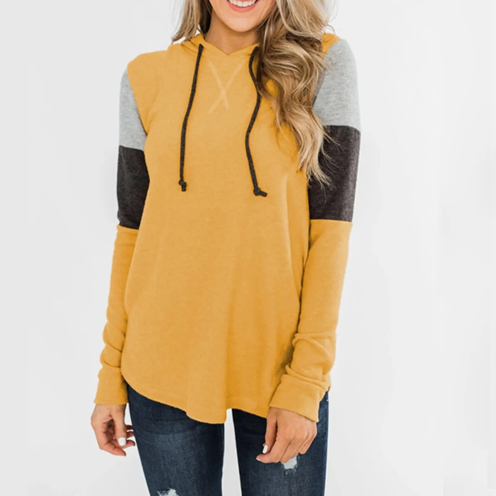 Women's Color Block Pullover Hoodie Long Sleeve Fall Shirt Loose Casual Tops Ladies Hoodies Womens Small Sweatshirt Hoodie
Women's Color Block Pullover Hoodie Long Sleeve Fall Shirt Loose Casual Tops Ladies Hoodies Womens Small Sweatshirt Hoodie