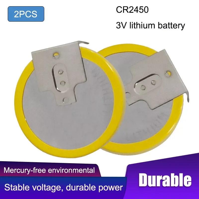2 шт., часовые батарейки CR2450, 2450, 550 мАч, 3 в, сварочный аккумулятор, расстояние между ногами 20 мм
2 шт., часовые батарейки CR2450, 2450, 550 мАч, 3 в, сварочный аккумулятор, расстояние между ногами 20 мм