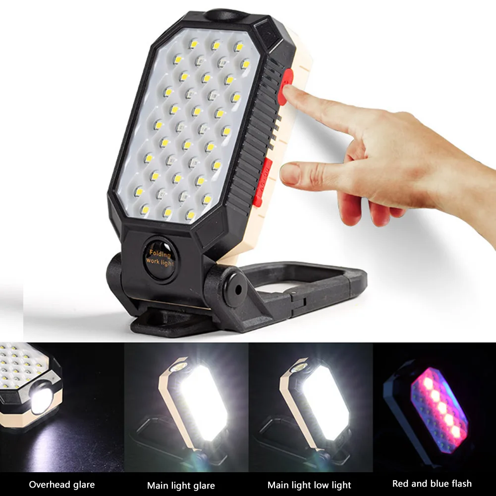 LED COB Rechargeable Magnetic Work Light Portable Flashlight Waterproof Camping Lantern Magnet Design with Power Display
LED COB Rechargeable Magnetic Work Light Portable Flashlight Waterproof Camping Lantern Magnet Design with Power Display