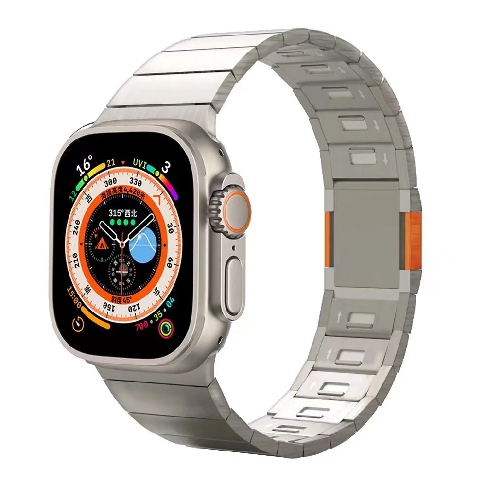 Metal Link Strap For Apple Watch Band 49mm 45mm 44mm 42mm Magnetic Buckle Bracelet Wristband iWatch Series Ultra 8 7 6 5 4 3 SE
Metal Link Strap For Apple Watch Band 49mm 45mm 44mm 42mm Magnetic Buckle Bracelet Wristband iWatch Series Ultra 8 7 6 5 4 3 SE