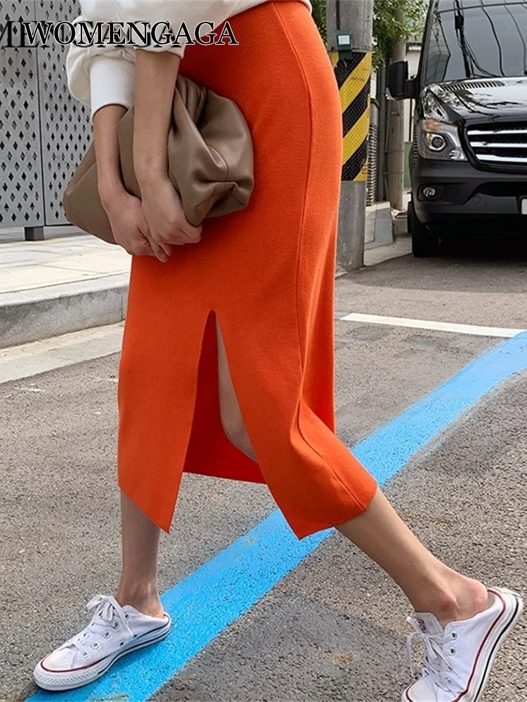 Sexy Fashion WOMENGAGA Korea Women's Spring 2020 New Slim Split Sweet Casual Knitted Long Skirt Girl Female Red Skirts UGMQ
Sexy Fashion WOMENGAGA Korea Women's Spring 2020 New Slim Split Sweet Casual Knitted Long Skirt Girl Female Red Skirts UGMQ
