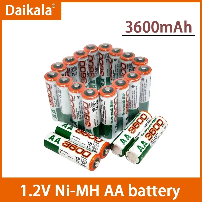 100% New AA Battery 3600 MAh Rechargeable Battery, 1.2V Ni-MH AA Battery, Suitable for Clocks, Mice, Computers
100% New AA Battery 3600 MAh Rechargeable Battery, 1.2V Ni-MH AA Battery, Suitable for Clocks, Mice, Computers