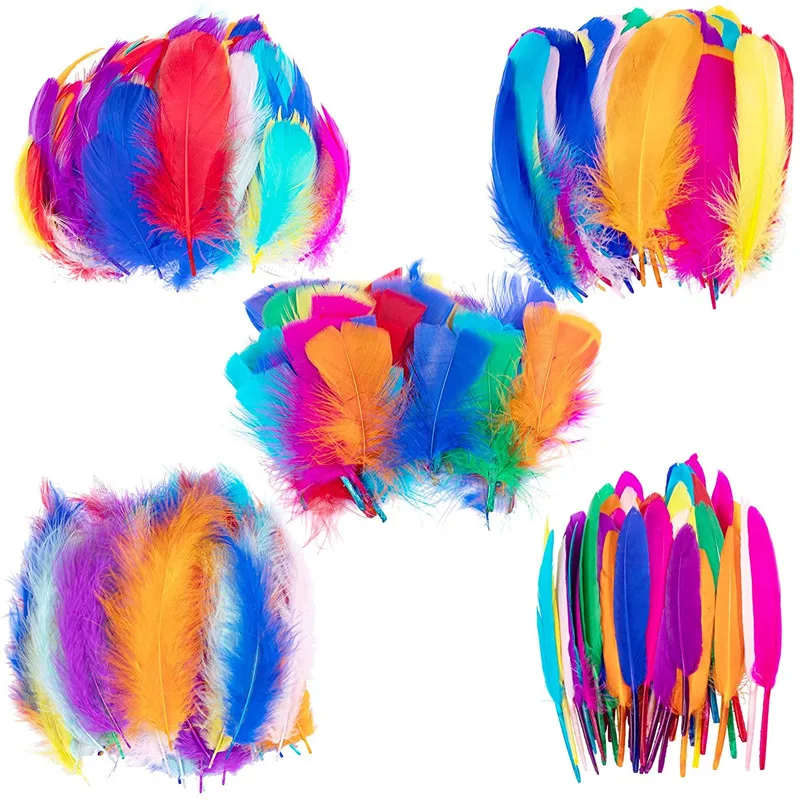 100Pcs Mixed Color Goose Pheasant Feathers Diy Dream Catcher Duck Turkey Plumes Decor Wedding Needlework Handicrafts Accessories
100Pcs Mixed Color Goose Pheasant Feathers Diy Dream Catcher Duck Turkey Plumes Decor Wedding Needlework Handicrafts Accessories