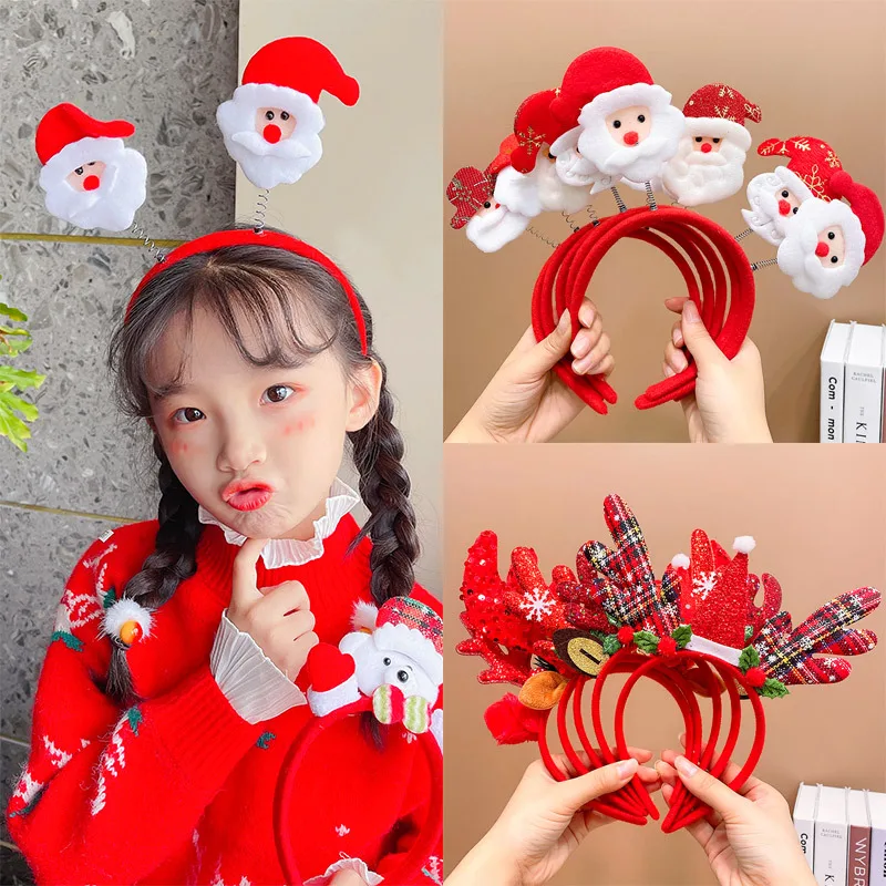 Christmas Children's Hair Accessories Antlers Headband Santa Claus Festival Party Props Hairpin Headdress Female hair pins tiara
Christmas Children's Hair Accessories Antlers Headband Santa Claus Festival Party Props Hairpin Headdress Female hair pins tiara