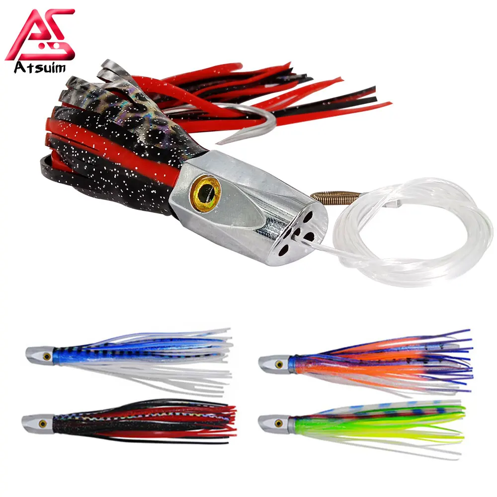 AS 1PC Trolling Bait Octopus Squid Skirt Copper Head Seawater Lure 21cm110g Angler Drag Fishing Marlin Tuna Boat Pesca Leurre
AS 1PC Trolling Bait Octopus Squid Skirt Copper Head Seawater Lure 21cm110g Angler Drag Fishing Marlin Tuna Boat Pesca Leurre