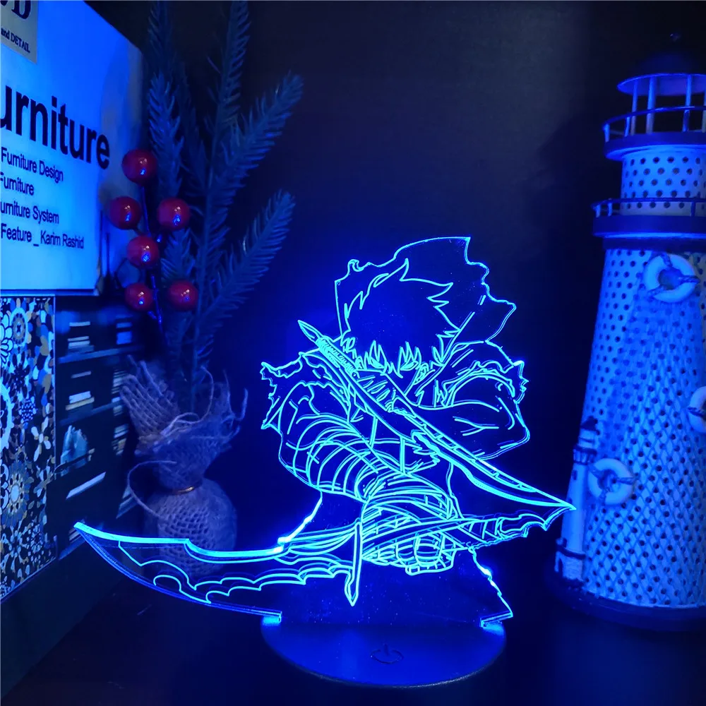 Anime Solo Leveling 3D Illusion Lamp Sung Jin Woo LED Night Light Colorful Bedroom Decor Table Bedside Lamp Manga Kids Xmas Gift
Anime Solo Leveling 3D Illusion Lamp Sung Jin Woo LED Night Light Colorful Bedroom Decor Table Bedside Lamp Manga Kids Xmas Gift