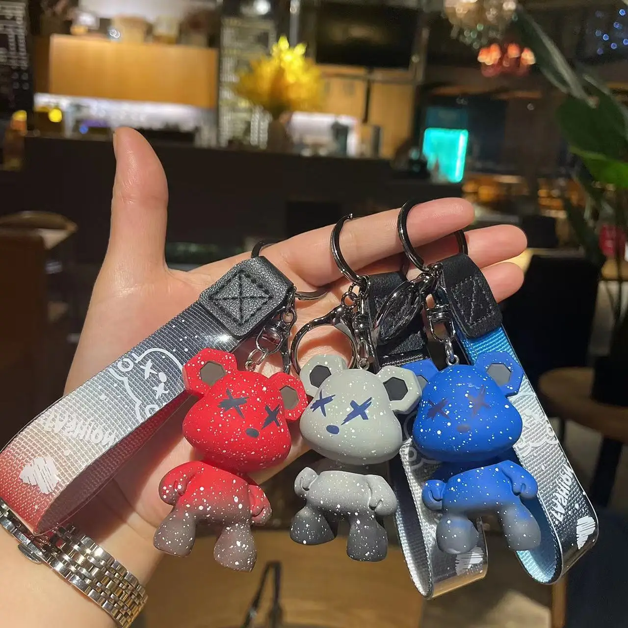 Creative Gloomy Bear Keyring for Children Backpack Bag Car Key Pendant Keychain with Strap Gradient Ramp Keychain for Girls
Creative Gloomy Bear Keyring for Children Backpack Bag Car Key Pendant Keychain with Strap Gradient Ramp Keychain for Girls