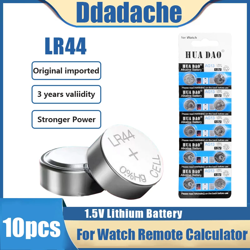 10 PCS/lot LR44 A76 LR 44 AG13 LR1154 SR1154 SR44 SR44SW SR44W GP76 1.5V Piles Alcalines Pour Calculatrice Montre Jouet
10 PCS/lot LR44 A76 LR 44 AG13 LR1154 SR1154 SR44 SR44SW SR44W GP76 1.5V Piles Alcalines Pour Calculatrice Montre Jouet