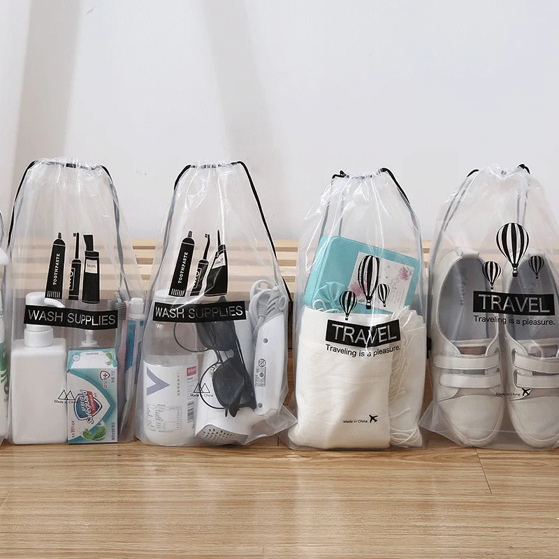 Waterproof Travel Cosmetic Bag 5-piece Thickened Transparent Bundle Pocket Pvc Drawstring Towel Underwear Storage Bag Travel
Waterproof Travel Cosmetic Bag 5-piece Thickened Transparent Bundle Pocket Pvc Drawstring Towel Underwear Storage Bag Travel