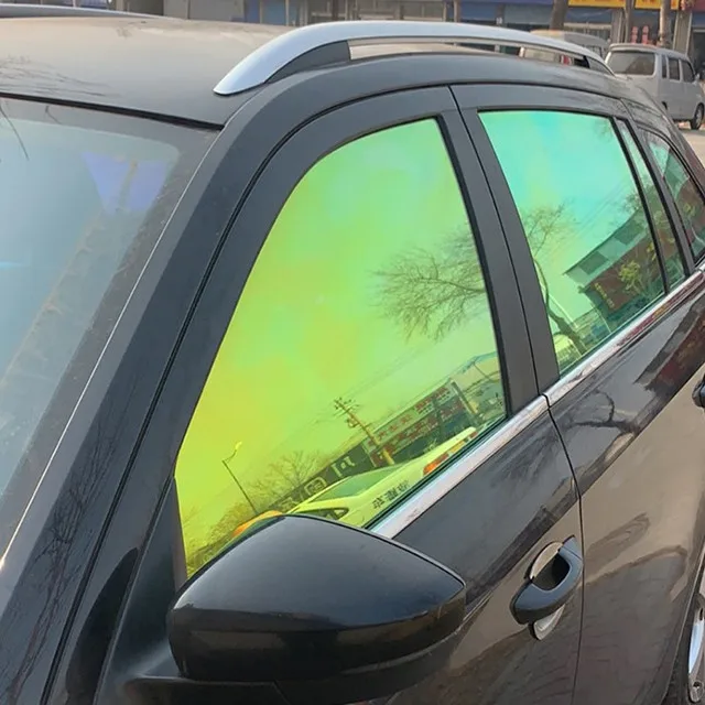 Beautiful Rainbow Chameleon Heat-Rejrction Car Window Film Change Color Car Window Tint Sticker
Beautiful Rainbow Chameleon Heat-Rejrction Car Window Film Change Color Car Window Tint Sticker
