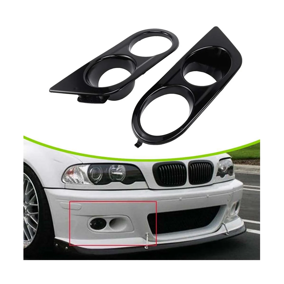 Fog Lamp Frame with Two Holes Front Bumper Mesh Grille Automotive for BMW 3 Series E46 M3 01-06 51112695255,
Fog Lamp Frame with Two Holes Front Bumper Mesh Grille Automotive for BMW 3 Series E46 M3 01-06 51112695255,