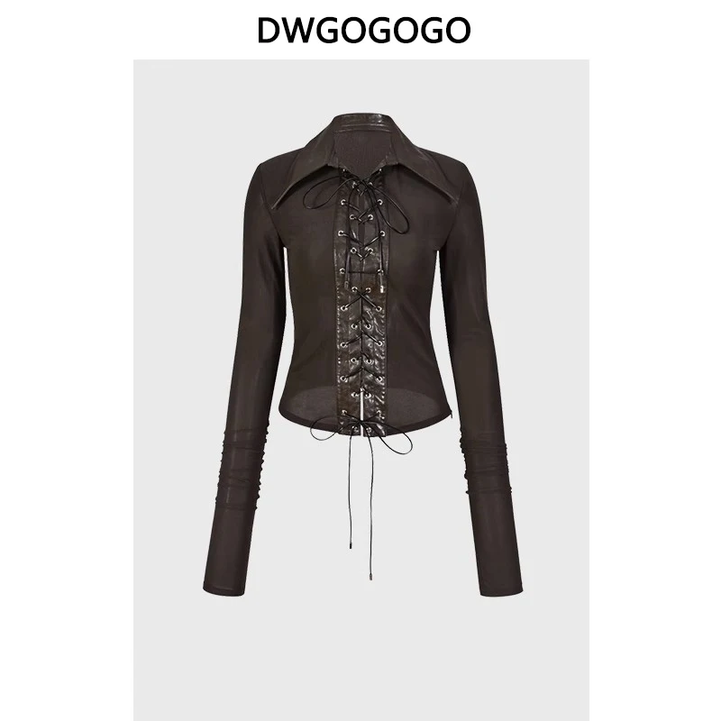 Retro Drawstring Women Blouse Y2k Clothes Harajuku High Street All-match Sexy American Style Design Tops
Retro Drawstring Women Blouse Y2k Clothes Harajuku High Street All-match Sexy American Style Design Tops