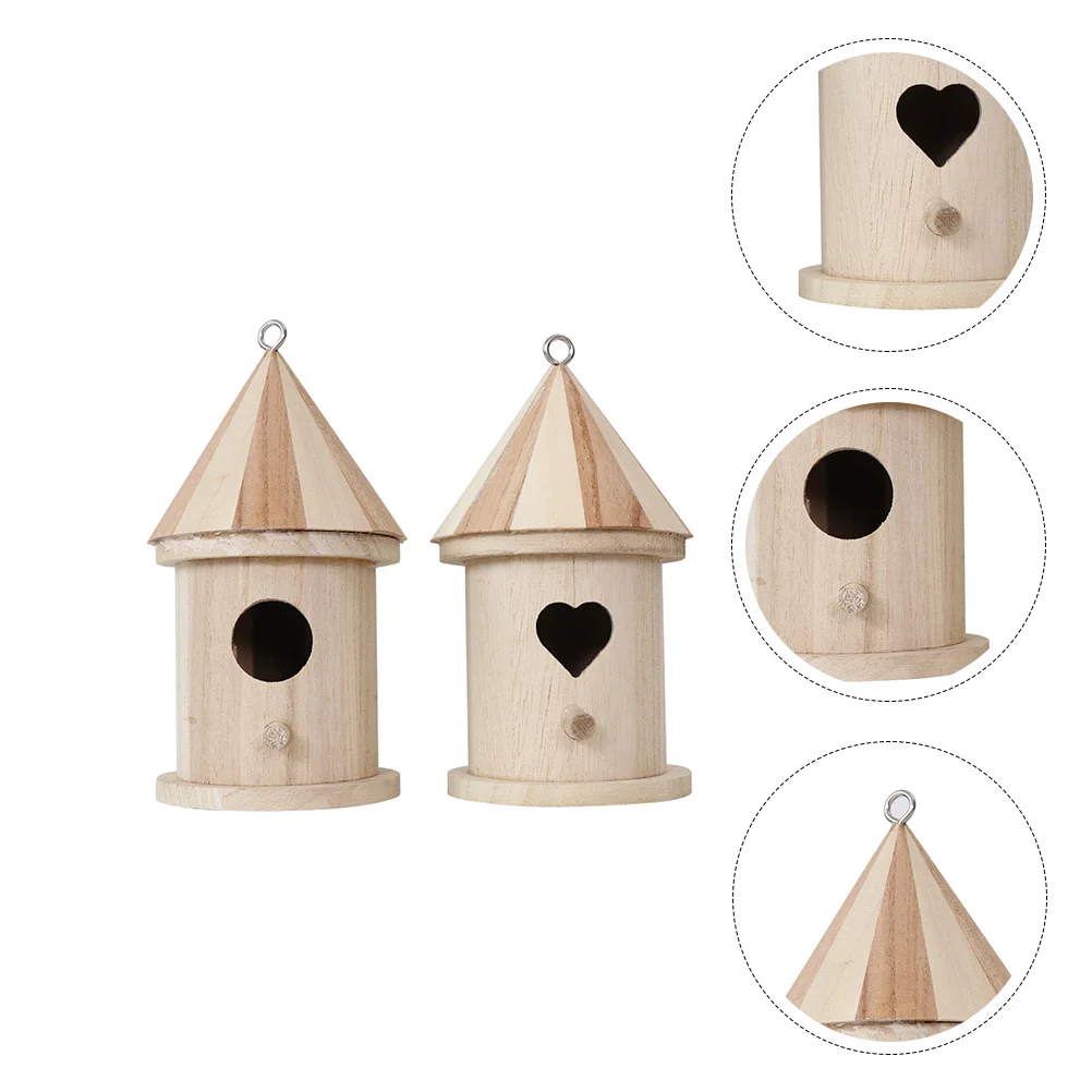 2 Pcs Out Door Toys Bird's Nest Garden Ornament Household Practical Wood Birds Bed Child
2 Pcs Out Door Toys Bird's Nest Garden Ornament Household Practical Wood Birds Bed Child