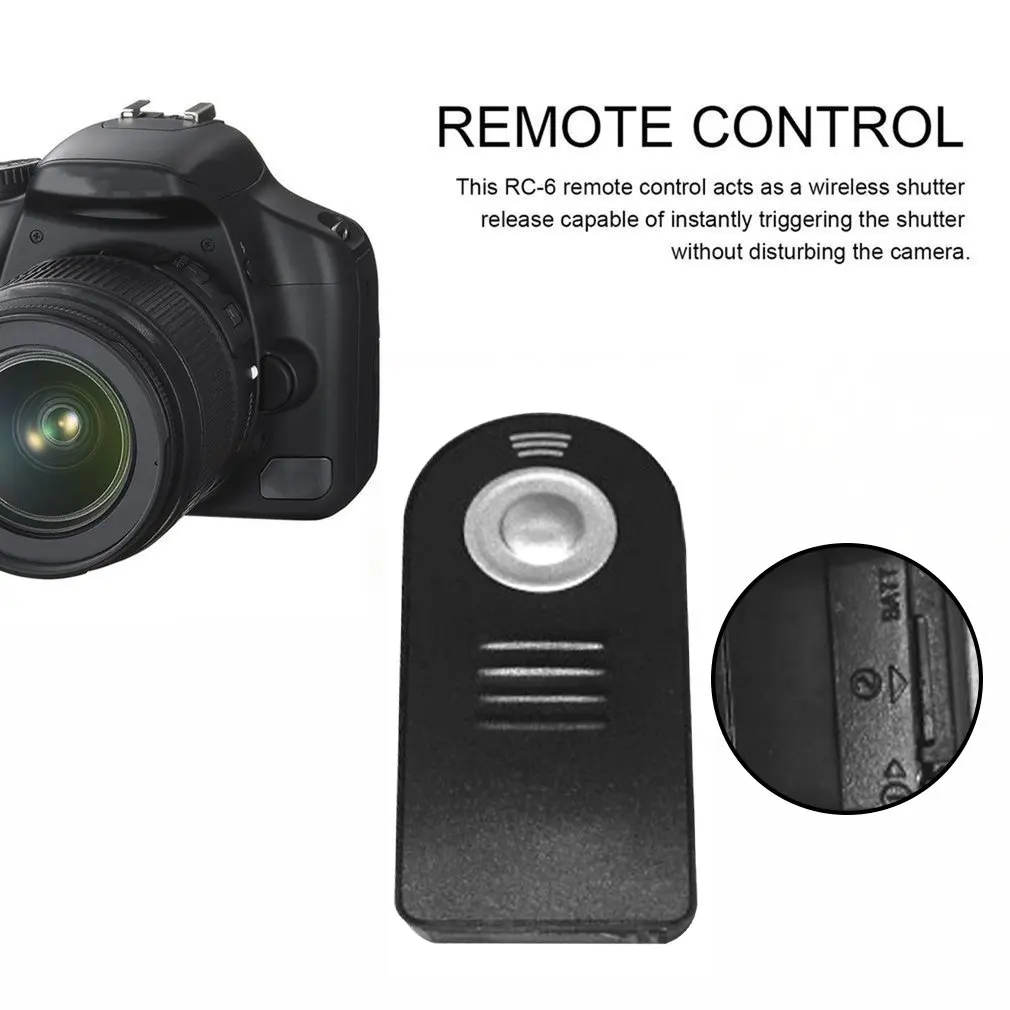 Hot RC-6 RC6 IR Infrared Wireless Remote Control Camera Shutter Release for Canon RC-6 EOS 450D 500D 550D 600D Promotion-
Hot RC-6 RC6 IR Infrared Wireless Remote Control Camera Shutter Release for Canon RC-6 EOS 450D 500D 550D 600D Promotion-