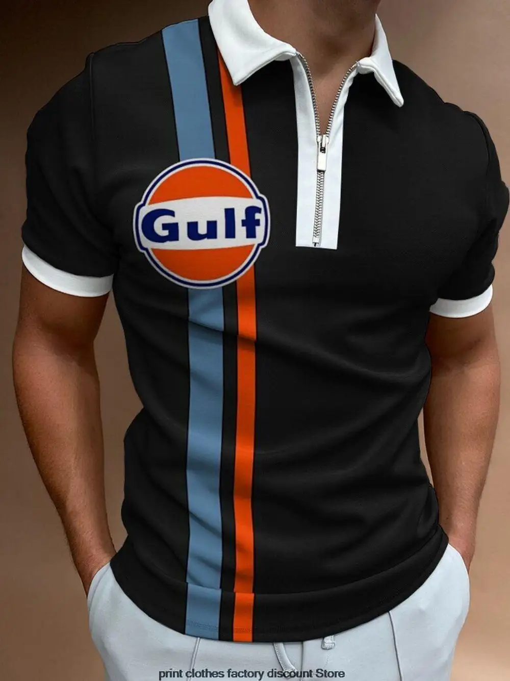 Summer New Men Polo Shirt Short Sleeve Loose Zipper Male Tee Shirts Top Casual Fashion Mens Turn-Down Collar Zipper Polo Shirt
Summer New Men Polo Shirt Short Sleeve Loose Zipper Male Tee Shirts Top Casual Fashion Mens Turn-Down Collar Zipper Polo Shirt