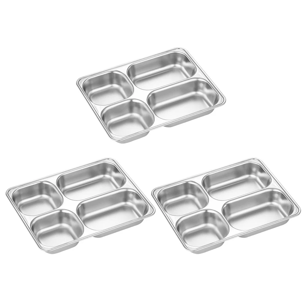 Plates Dividedplate Tray Stainless Steel Control Compartment Trays Lunch Dishes Camping Dinner Rectangular Cafeteria Picky
Plates Dividedplate Tray Stainless Steel Control Compartment Trays Lunch Dishes Camping Dinner Rectangular Cafeteria Picky