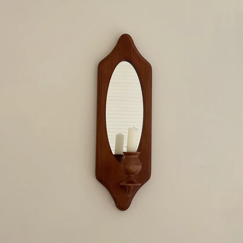 Desk Vintage Wall Mirror Aesthetic Design Appearance Hanging Wood Wall Mirror Antique Toilet Miroir Mural House Decoration HY50W
Desk Vintage Wall Mirror Aesthetic Design Appearance Hanging Wood Wall Mirror Antique Toilet Miroir Mural House Decoration HY50W
