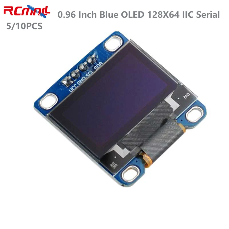Модуль RCmall для Arduino 51 MSP420 STIM32 SCR 5/10 шт. ЖК-дисплей 0 96 дюйма сисветодиодный цвета I2C