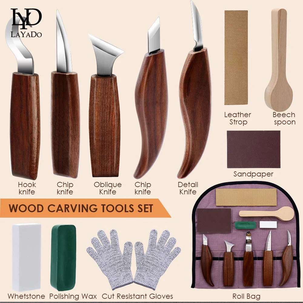 Wood Carving Chisel Set 1/5/7/10/12pcs Woodworking Cutter Hand Tool DIY Wood Carving Knife Peeling Woodcarving Chisel Knife Tool
Wood Carving Chisel Set 1/5/7/10/12pcs Woodworking Cutter Hand Tool DIY Wood Carving Knife Peeling Woodcarving Chisel Knife Tool
