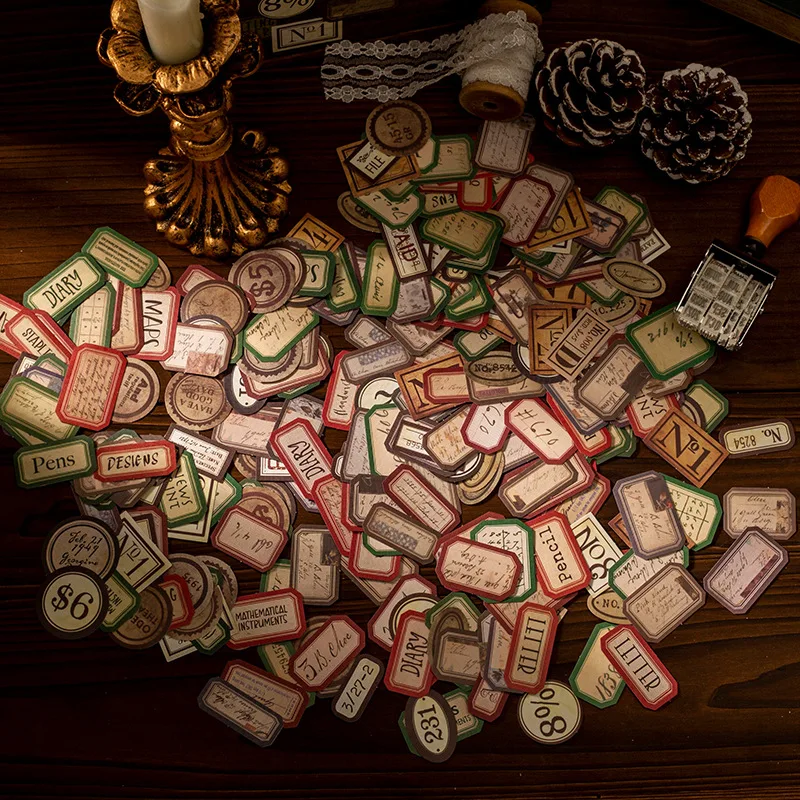 60pcs/pack Vintage Art English Label Sticker Pack DIY Hand Account Scrapbooking Decoration Diary Stickers Kawaii Stationery
60pcs/pack Vintage Art English Label Sticker Pack DIY Hand Account Scrapbooking Decoration Diary Stickers Kawaii Stationery