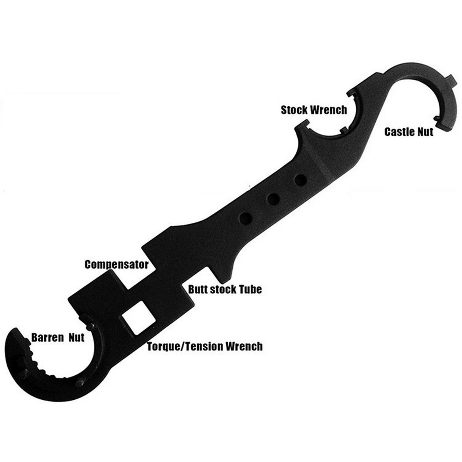Outdoor Field Multi-function Combination Wrench All-steel High Hardness AR15/M4 Wrench Multifunction Wrench Tool Wrench
Outdoor Field Multi-function Combination Wrench All-steel High Hardness AR15/M4 Wrench Multifunction Wrench Tool Wrench