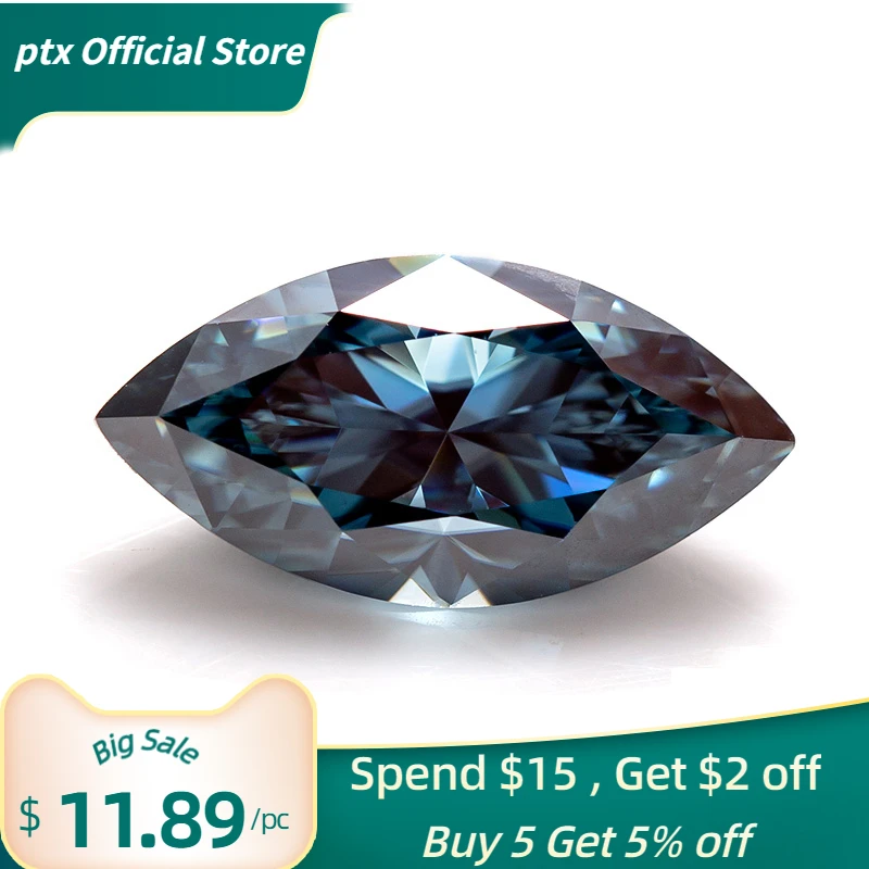 Jewelry Making Marquise Cut Vivid Blue Loose Moissanite Diamond VVS1 Gemstone Available Accept Customzat
Jewelry Making Marquise Cut Vivid Blue Loose Moissanite Diamond VVS1 Gemstone Available Accept Customzat