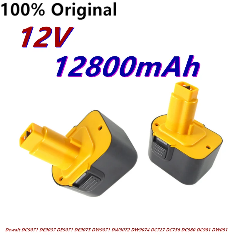 100% NEW EST 12V12800mAh Tool battery for Dewalt DC9071 DE9037 DE9071 DE9075 DW9071 DW9072 DW9074 DC727 DC756 DC980 DC981 DW051
100% NEW EST 12V12800mAh Tool battery for Dewalt DC9071 DE9037 DE9071 DE9075 DW9071 DW9072 DW9074 DC727 DC756 DC980 DC981 DW051