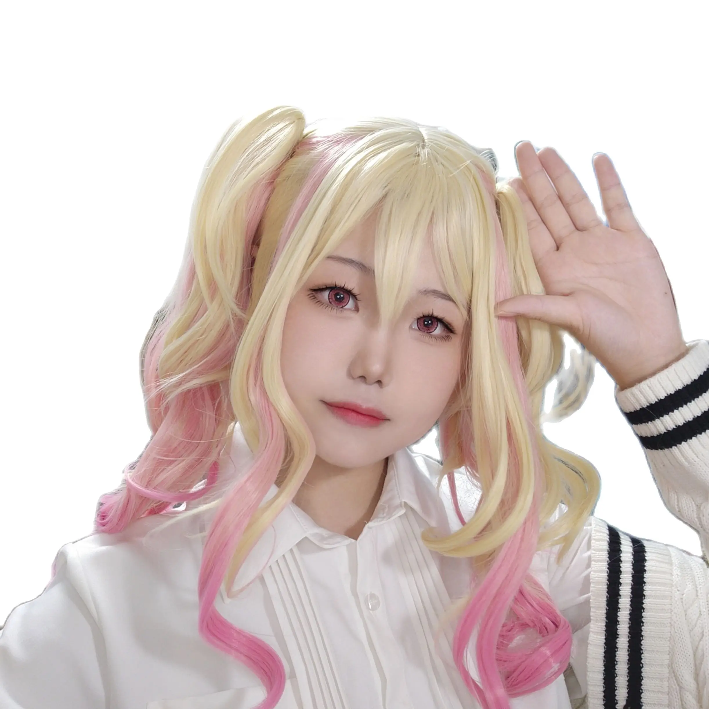 Мягкий кошка бренда Tenma Tsukasa Косплей проект Sekai красочный пейзаж HSIU градиент розовый с двойным конским хвостом длинные волосы 
Мягкий кошка бренда Tenma Tsukasa Косплей проект Sekai красочный пейзаж HSIU градиент розовый с двойным конским хвостом длинные волосы