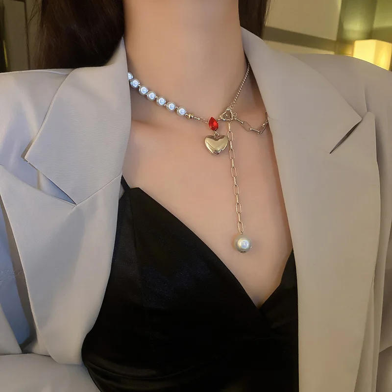 Cold wind pearl necklace I fashion design sense pendant European and American wind net red temperament necklace female
Cold wind pearl necklace I fashion design sense pendant European and American wind net red temperament necklace female