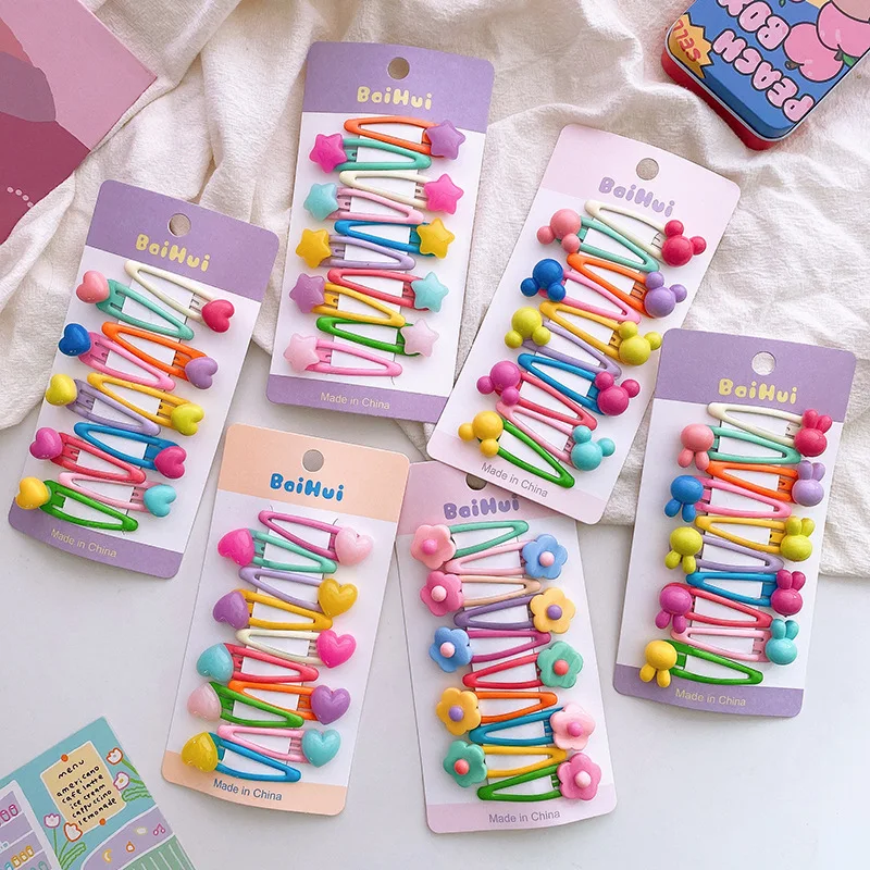 Wholesale 100pcs Candy Color Cute Flower Love Drop Oil bb Clip Bangs Hairpin All-match Girl Children's Hair Accessories
Wholesale 100pcs Candy Color Cute Flower Love Drop Oil bb Clip Bangs Hairpin All-match Girl Children's Hair Accessories