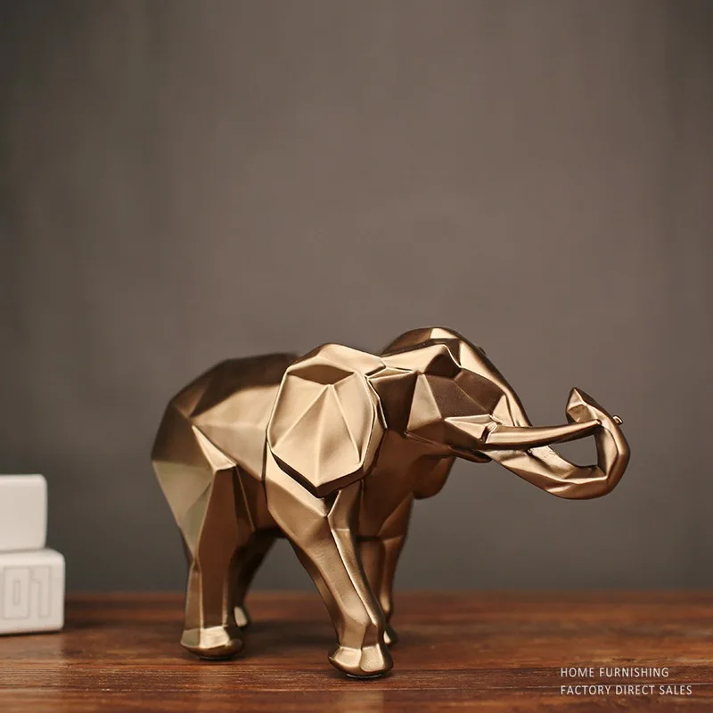 RESIN ELEPHANT STATUES FOR DECORATION GOLD SCULPTURE GEOMETRIC ANIMAL ELEPHANT FIGURINES HOME DECORATION ACCESSORIES MODERN
RESIN ELEPHANT STATUES FOR DECORATION GOLD SCULPTURE GEOMETRIC ANIMAL ELEPHANT FIGURINES HOME DECORATION ACCESSORIES MODERN