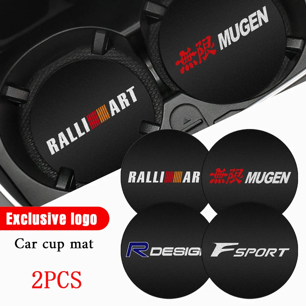 

Car Emblem Coasters Non-slip Cup Mat Car Interior Accessories For Subaru STI WRC Forester XV Outback Ascent Legacy Impreza WRX