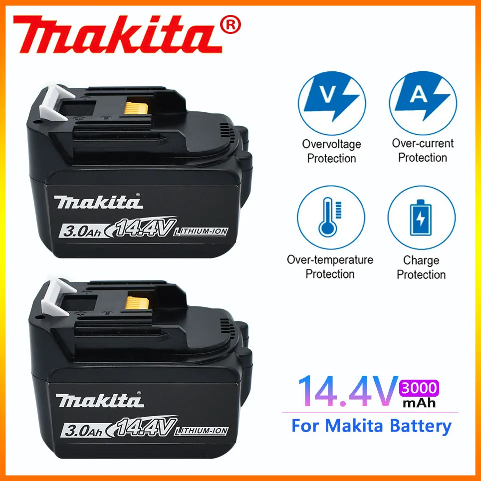 14.4V 3000mAh Makita BL1430 BL1415 BL1440 196875-4 194558-0 195444-8 3.0Ah 14.4V Makita rechargeable battery for LED indicator
14.4V 3000mAh Makita BL1430 BL1415 BL1440 196875-4 194558-0 195444-8 3.0Ah 14.4V Makita rechargeable battery for LED indicator