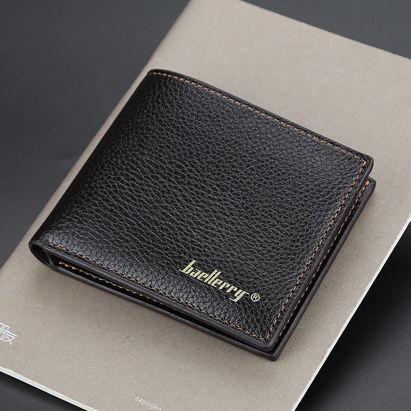 Baellerry Men's Short Wallet Litchi Grain Thin Section Card Package Fashion Multi-card Wallet
Baellerry Men's Short Wallet Litchi Grain Thin Section Card Package Fashion Multi-card Wallet