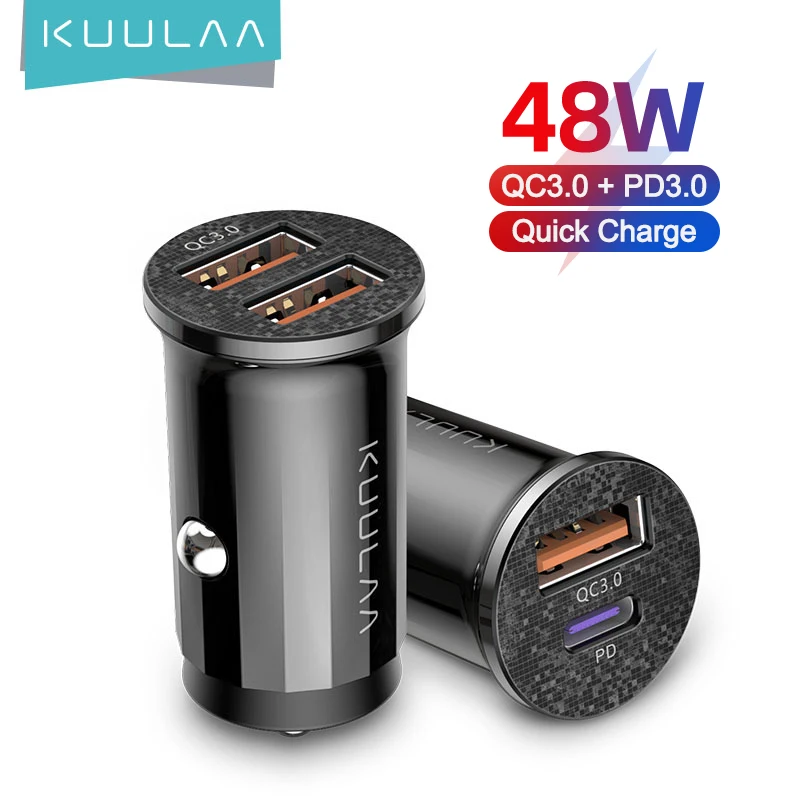 KUULAA Mini USB Car Charger Quick Charge 4.0 PD 3.0 48W Fast Charging Charger For iPhone 15 14 Huawei Xiaomi Mi Type C Phone
KUULAA Mini USB Car Charger Quick Charge 4.0 PD 3.0 48W Fast Charging Charger For iPhone 15 14 Huawei Xiaomi Mi Type C Phone