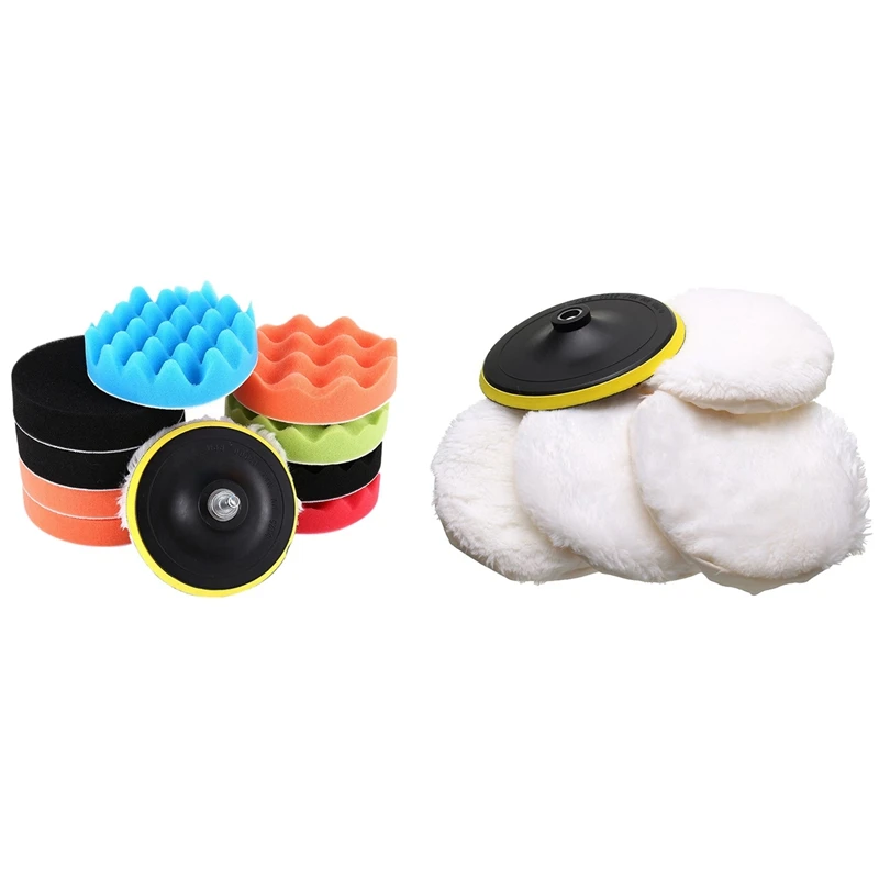 HOT-5Pcs полировщик/буферный набор, шерстяной берет Pad 6 дюймов с 12X 5 дюймов Полировочная губка, набор адаптеров для дрели
HOT-5Pcs полировщик/буферный набор, шерстяной берет Pad 6 дюймов с 12X 5 дюймов Полировочная губка, набор адаптеров для дрели
