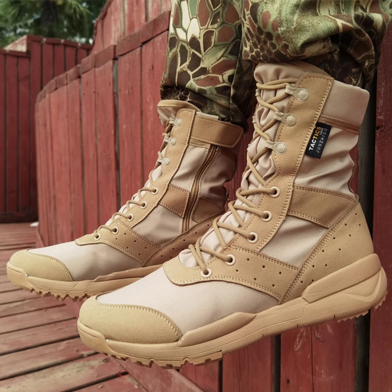 High Quality Special Force Tactical Boots Desert Combat Men Boots Outdoor Hiking Boots Lightweight Military Boots Large Size 49
High Quality Special Force Tactical Boots Desert Combat Men Boots Outdoor Hiking Boots Lightweight Military Boots Large Size 49