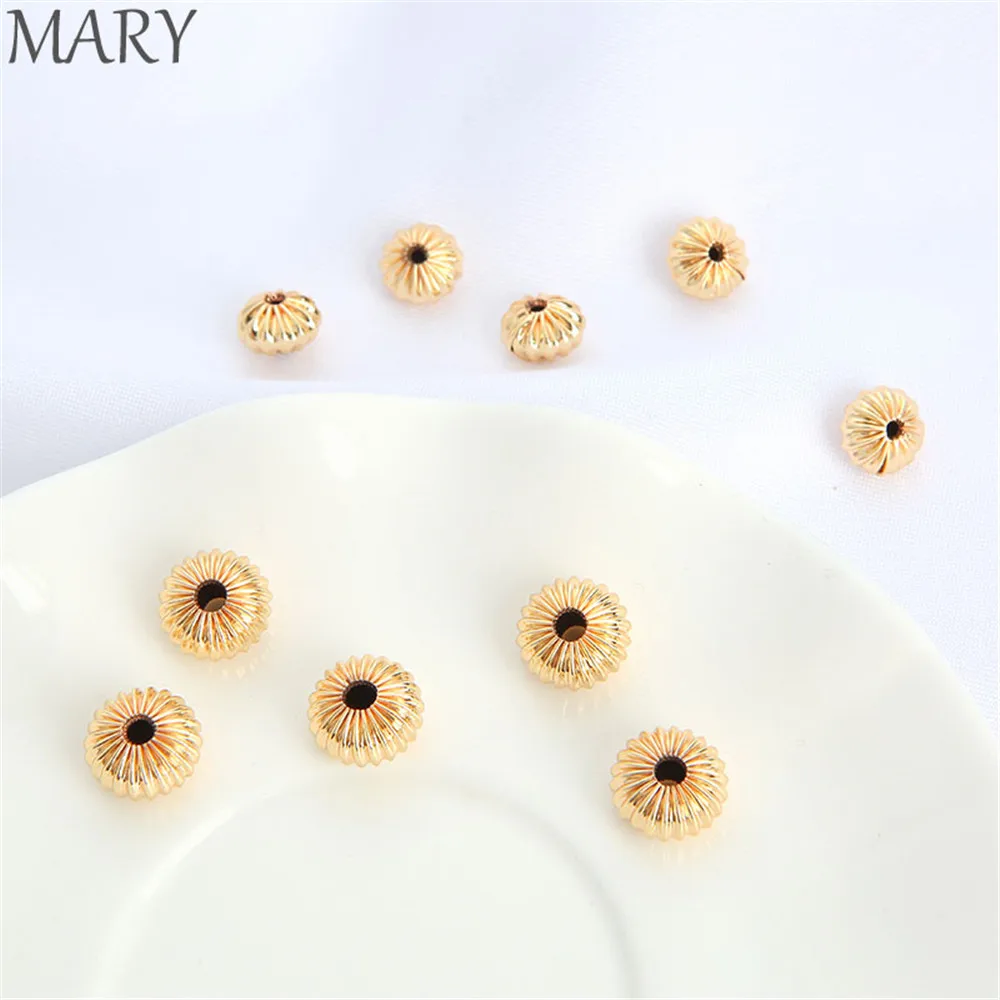14K gold covered hollow flying saucer beads handmade diy jewelry accessories pumpkin flute loose beads abacus beads wheel spacer
14K gold covered hollow flying saucer beads handmade diy jewelry accessories pumpkin flute loose beads abacus beads wheel spacer