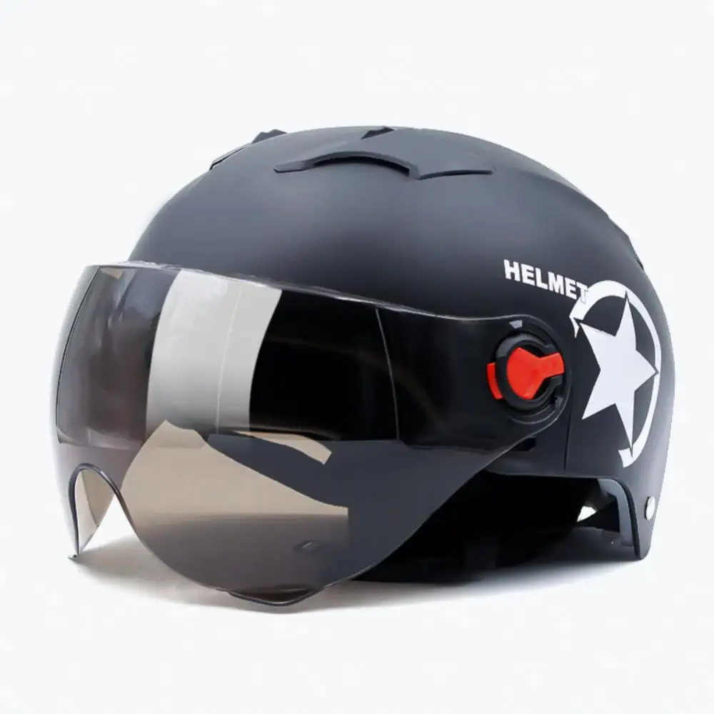 Motorcycle Open Dual Lens Visors Face Helmet Shock Absorbing Breathable Frosted Electric Moped Protective Cap Durable Helmets
Motorcycle Open Dual Lens Visors Face Helmet Shock Absorbing Breathable Frosted Electric Moped Protective Cap Durable Helmets