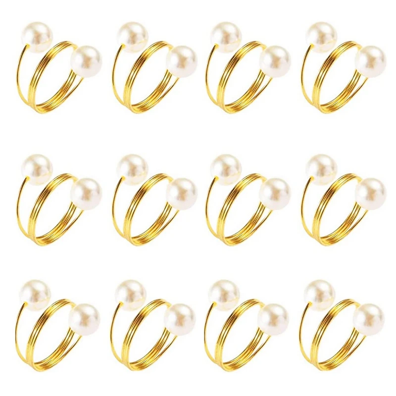 12Pcs Pearl Napkin Ring Hotel Home Napkin Buckle Holder for Wedding Party Dinner Anniversary Table Decoration
12Pcs Pearl Napkin Ring Hotel Home Napkin Buckle Holder for Wedding Party Dinner Anniversary Table Decoration
