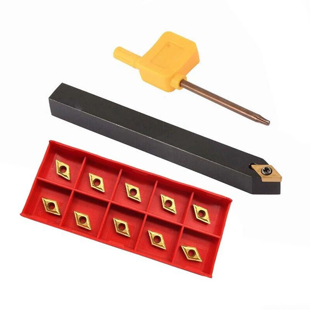 11 Pcs Carbide Inserts Lathe Holder T8 Wrench Tool Holder Accessories DCMT070204 BP010 Blades Lathe Cylindrical
11 Pcs Carbide Inserts Lathe Holder T8 Wrench Tool Holder Accessories DCMT070204 BP010 Blades Lathe Cylindrical