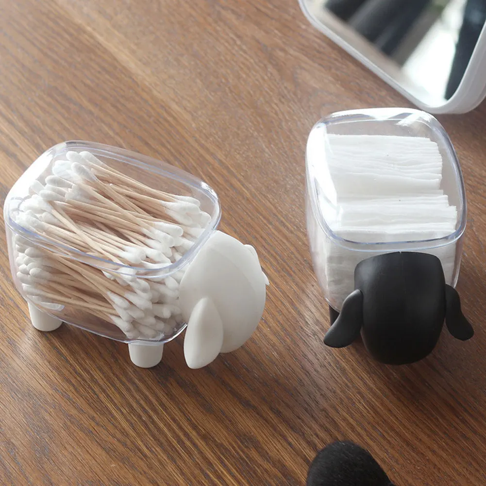 Home Desktop Transparent Storage Boxes Cotton Swab Toothpick Storage Box Sheep Shape Bathroom Jar Home Organizer Boxes
Home Desktop Transparent Storage Boxes Cotton Swab Toothpick Storage Box Sheep Shape Bathroom Jar Home Organizer Boxes