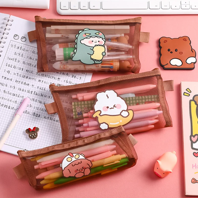 Creative Mesh Transparent Cute Portable Pen Pencil Pouch Bag School Office Supply Stationery Case Transparent Pencil Case
Creative Mesh Transparent Cute Portable Pen Pencil Pouch Bag School Office Supply Stationery Case Transparent Pencil Case