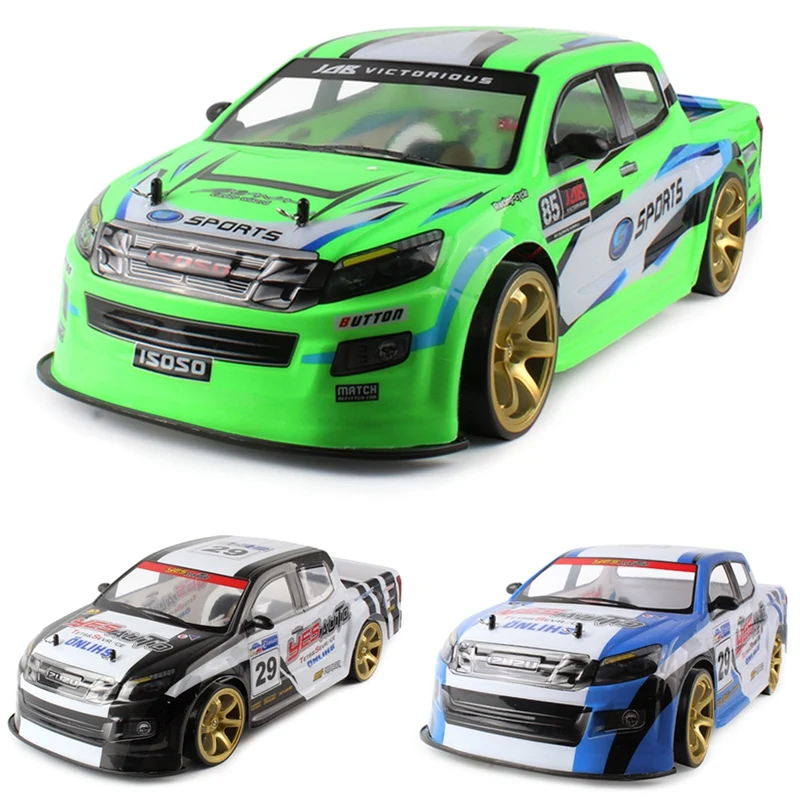 1:10 70 км/ч 2,4G Радиоуправляемый автомобиль 4WD Двойная Батарея Высокая мощность светодиодная фара гоночный грузовик Дрифт гоночный автомобиль 
1:10 70 км/ч 2,4G Радиоуправляемый автомобиль 4WD Двойная Батарея Высокая мощность светодиодная фара гоночный грузовик Дрифт гоночный автомобиль