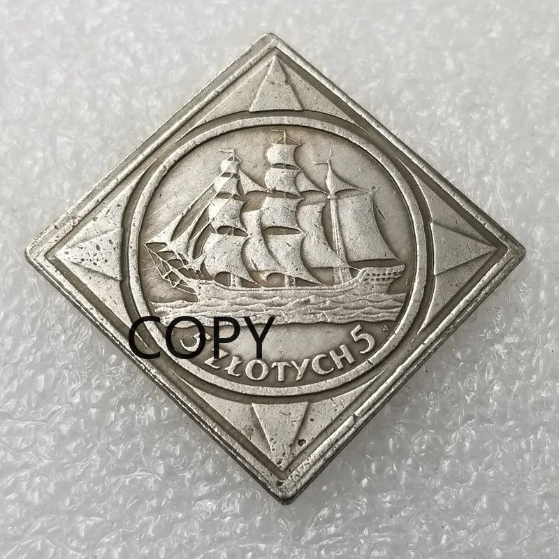 1936 Polish Antique Craft Brass Silver Plated Imitation Commemorative Coin Replica Coin Collection
1936 Polish Antique Craft Brass Silver Plated Imitation Commemorative Coin Replica Coin Collection